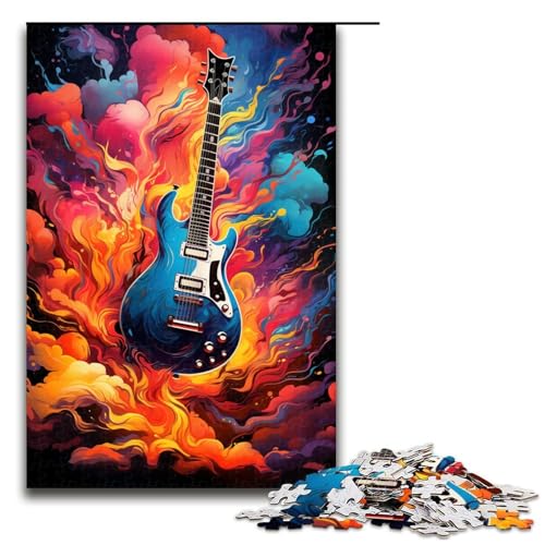 1000 teiliges Puzzle Bunte Gitarre für Erwachsene und Kinder Holzpuzzle pädagogisches Spielzeug zum Stressabbau 75 x 50 cm 1000 teiliges Puzzle Bunte Gitarre für Erwachsene und Kinder Holzpuzzle pädagogisches Spielzeug zum Stressabbau 75 x 50 cm von linghhiming