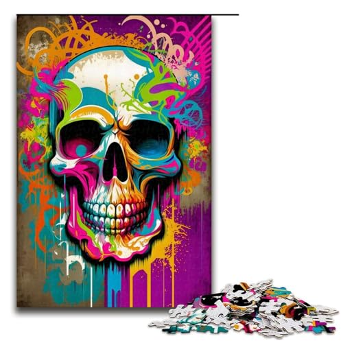 1000 teiliges Puzzle Bunte Skelette für Erwachsene und Kinder Holzpuzzle pädagogisches Spielzeug zum Stressabbau 75 x 50 cm 1000 teiliges Puzzle Bunte Skelette für Erwachsene und Kinder Holzpuzzle pädagogisches Spielzeug zum Stressabbau 75 x 50 cm von linghhiming