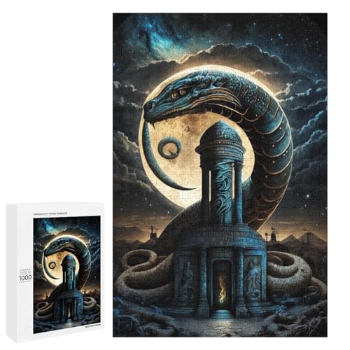 1000 teiliges Puzzle Der Schlangenaltar für Erwachsene Holzpuzzle anspruchsvolles Spiel (75 x 50 cm) von linghhiming