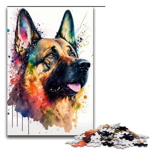 1000 teiliges Puzzle Deutscher Schäferhund Holzpuzzle Lernspiele Heimdekoration 75 x 50 cm 1000 teiliges Puzzle Deutscher Schäferhund Holzpuzzle Lernspiele Heimdekoration 75 x 50 cm von linghhiming