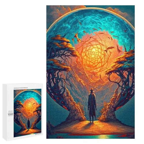 1000 teiliges Puzzle Die Reise eines Landes für Erwachsene und Kinder Holzpuzzle pädagogisches Spielzeug zum Stressabbau (75 x 50 cm) von linghhiming
