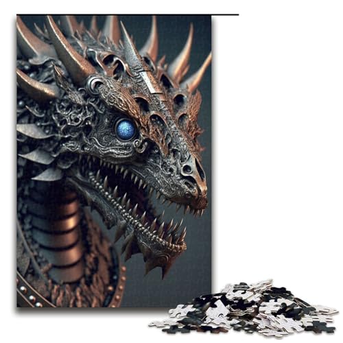 1000 teiliges Puzzle Drachenkopf VI aus Holz Lernspiele Heimdekoration 75 x 50 cm 1000 teiliges Puzzle Drachenkopf VI aus Holz Lernspiele Heimdekoration 75 x 50 cm von linghhiming
