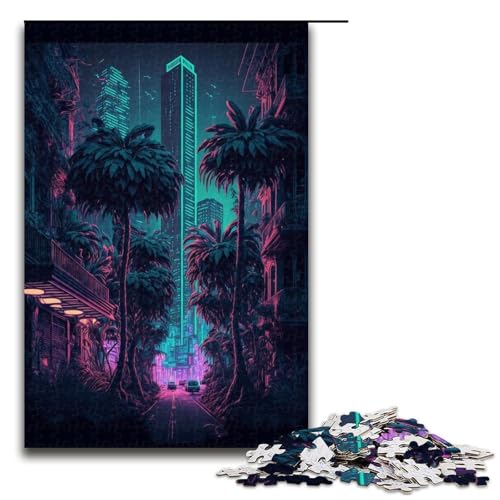 1000 teiliges Puzzle Dschungelstadt für Erwachsene und Kinder Holzpuzzle pädagogisches Spielzeug zum Stressabbau 75 x 50 cm 1000 teiliges Puzzle Dschungelstadt für Erwachsene und Kinder Holzpuzzle pädagogisches Spielzeug zum Stressabbau 75 x 50 cm von linghhiming
