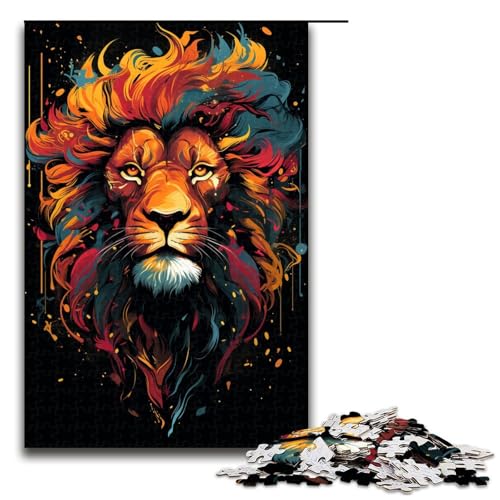 1000 teiliges Puzzle Farbgemälde von Löwen Holzpuzzle Lernspiele Heimdekoration 75 x 50 cm 1000 teiliges Puzzle Farbgemälde von Löwen Holzpuzzle Lernspiele Heimdekoration 75 x 50 cm von linghhiming