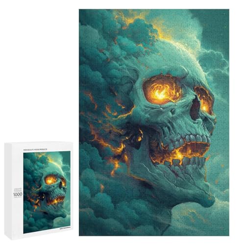 1000 teiliges Puzzle Farbiger Totenkopf für Erwachsene Holzpuzzle anspruchsvolles Spiel 75 x 50 cm 1000 teiliges Puzzle Farbiger Totenkopf für Erwachsene Holzpuzzle anspruchsvolles Spiel 75 x 50 cm von linghhiming