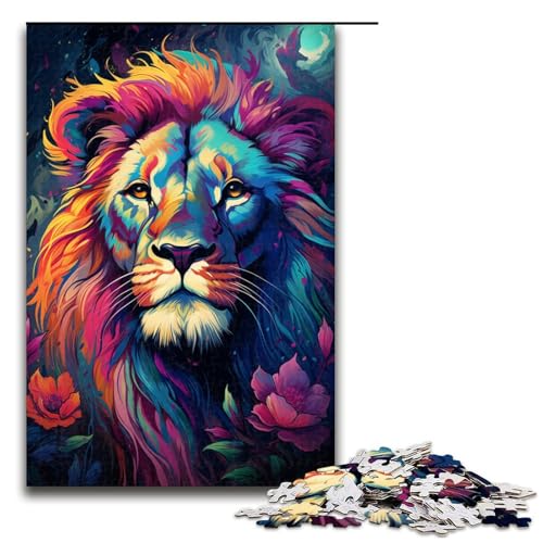 1000 teiliges Puzzle Farbmalerei Löwen Puzzle Holzpuzzle Lernspiele Heimdekoration 75 x 50 cm 1000 teiliges Puzzle Farbmalerei Löwen Puzzle Holzpuzzle Lernspiele Heimdekoration 75 x 50 cm von linghhiming