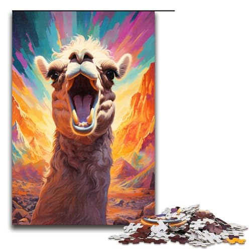 1000 teiliges Puzzle Farbmalerei von Alpakas Holzpuzzle für Erwachsene und Kinder pädagogisches Spielzeug zum Stressabbau 75 x 50 cm 1000 teiliges Puzzle Farbmalerei von Alpakas Holzpuzzle für Erwachsene und Kinder pädagogisches Spielzeug zum Stressabbau 75 x 50 cm von linghhiming