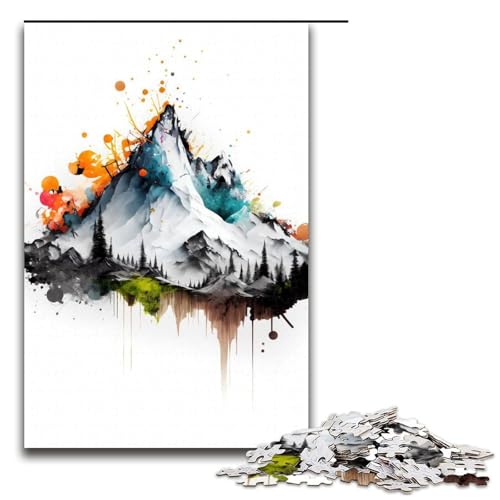 1000 teiliges Puzzle Graffiti Berg Puzzle für Erwachsene Holzpuzzle Familienspiele 75 x 50 cm 1000 teiliges Puzzle Graffiti Berg Puzzle für Erwachsene Holzpuzzle Familienspiele 75 x 50 cm von linghhiming