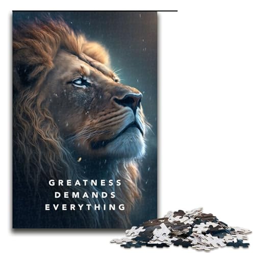 1000 teiliges Puzzle Greatness Motivation aus Holz Lernspiele Heimdekoration 75 x 50 cm 1000 teiliges Puzzle Greatness Motivation aus Holz Lernspiele Heimdekoration 75 x 50 cm von linghhiming