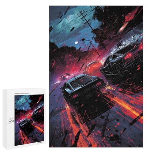1000 teiliges Puzzle Höllenlandschaft für Erwachsene und Kinder Holzpuzzle pädagogisches Spielzeug zum Stressabbau (75 x 50 cm) von linghhiming