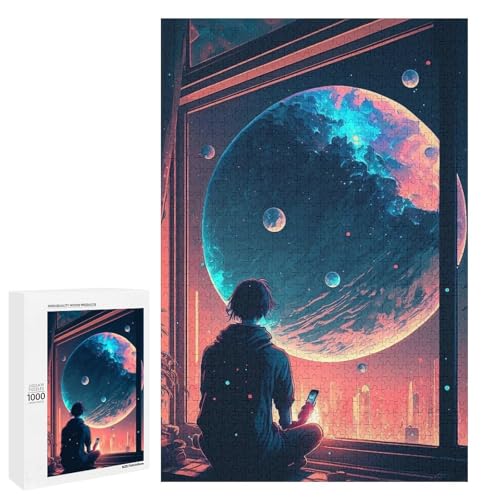 1000 teiliges Puzzle Magisches Universum für Erwachsene Holzpuzzle anspruchsvolles Spiel (75 x 50 cm) von linghhiming
