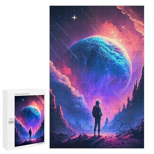 1000 teiliges Puzzle Magisches Universum für Erwachsene Holzpuzzle anspruchsvolles Spiel (75 x 50 cm) von linghhiming