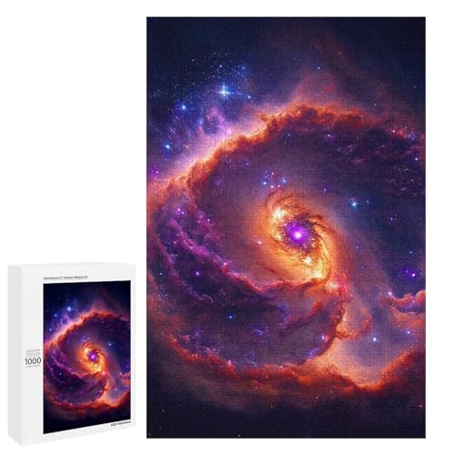 1000 teiliges Puzzle Nebelformationen für Erwachsene Holzpuzzle anspruchsvolles Spiel (75 x 50 cm) von linghhiming
