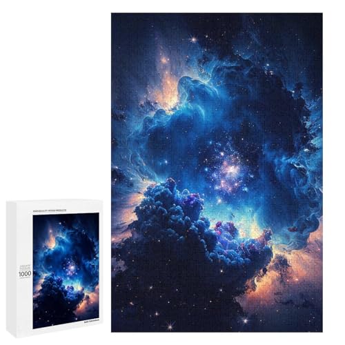 1000 teiliges Puzzle Nebelformationen für Erwachsene Holzpuzzle anspruchsvolles Spiel (75 x 50 cm) von linghhiming