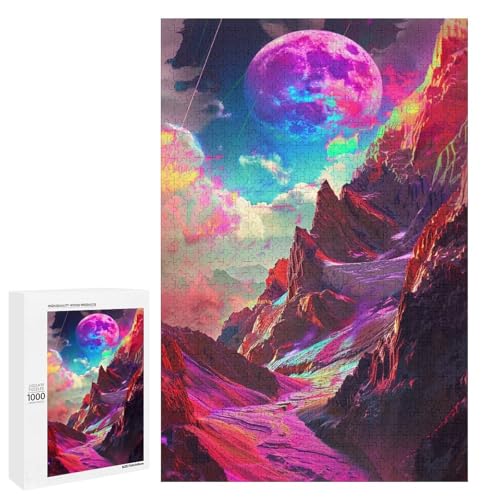 1000 teiliges Puzzle bunter Vulkan für Erwachsene und Kinder Holzpuzzle pädagogisches Spielzeug zum Stressabbau 75 x 50 cm 1000 teiliges Puzzle bunter Vulkan für Erwachsene und Kinder Holzpuzzle pädagogisches Spielzeug zum Stressabbau 75 x 50 cm von linghhiming