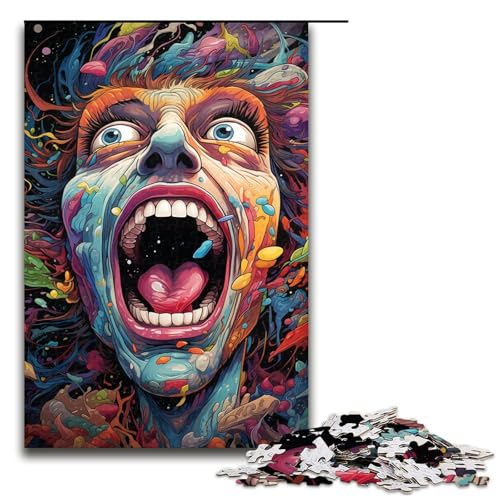 1000 teiliges Puzzle farbenfrohes Kunstmonster Puzzle Holzpuzzle Lernspiele Heimdekoration 75 x 50 cm 1000 teiliges Puzzle farbenfrohes Kunstmonster Puzzle Holzpuzzle Lernspiele Heimdekoration 75 x 50 cm von linghhiming