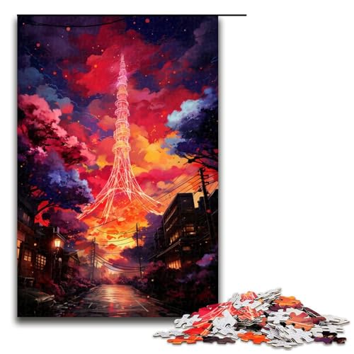 1000 teiliges Puzzle für Erwachsene „Die farbenfrohe Psychedelia des Tokyo Tower Puzzle für Kinder Holzpuzzle Lernspiel für Erwachsene 75 x 50 cm 1000 teiliges Puzzle für Erwachsene „Die farbenfrohe Psychedelia des Tokyo Tower Puzzle für Kinder Holzpuzzle Lernspiel für Erwachsene 75 x 50 cm von linghhiming