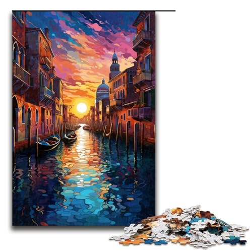 1000 teiliges Puzzle für Erwachsene „Die farbenfrohe Psychedelia von Venedig Puzzle für Kinder Holzpuzzle Lernspiel für Erwachsene 75 x 50 cm 1000 teiliges Puzzle für Erwachsene „Die farbenfrohe Psychedelia von Venedig Puzzle für Kinder Holzpuzzle Lernspiel für Erwachsene 75 x 50 cm von linghhiming