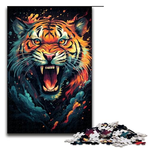 1000 teiliges Puzzle für Erwachsene „Die farbenfrohe Psychedelik des Feuertigers Hands on Spiel 75 x 50 cm 1000 teiliges Puzzle für Erwachsene „Die farbenfrohe Psychedelik des Feuertigers Hands on Spiel 75 x 50 cm von linghhiming