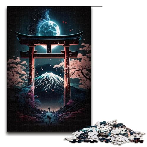 1000 teiliges Puzzle für Erwachsene „Sanctuary Under The Stars Puzzle für Erwachsene Holzpuzzle anspruchsvolles Spiel (75 x 50 cm) von linghhiming