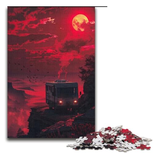 1000 teiliges Puzzle für Erwachsene A View from Hell Papierpuzzle für Erwachsene Lernspiel Herausforderungsspielzeug 1000 Teile (38 x 26 cm) von linghhiming