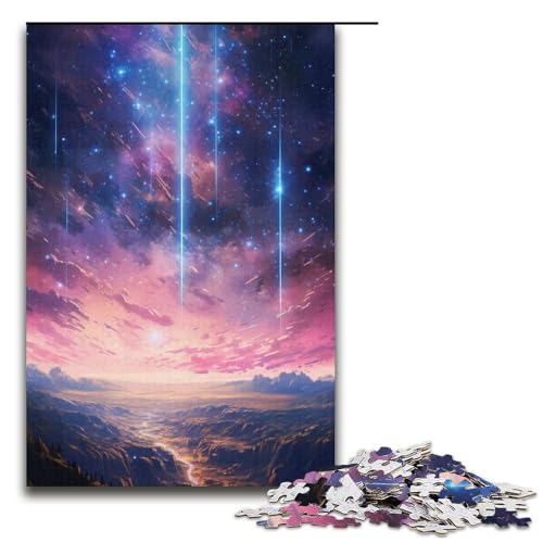 1000-teiliges Puzzle für Erwachsene Anime-Shooting-Star-Papierpuzzle Lernspiel für Erwachsene Herausforderungsspielzeug 1000 Teile (38 x 26 cm) von linghhiming