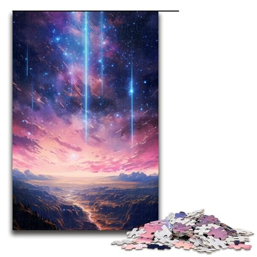 1000-teiliges Puzzle für Erwachsene Anime-Shooting-Star-Puzzle für Lernspiele Herausforderung Spielzeug Kunstwerk Geschenk 1000 PCS (75 x 50 cm) von linghhiming