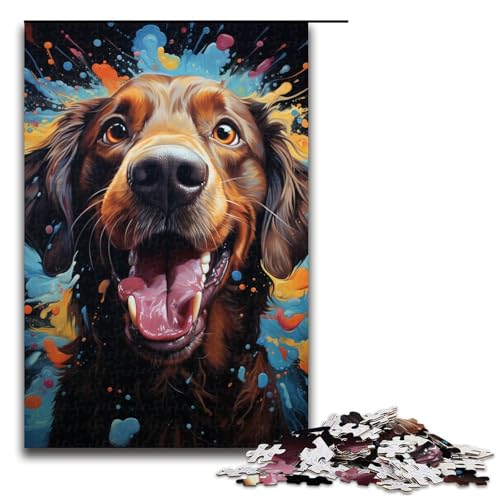 1000 teiliges Puzzle für Erwachsene Aquarellmalerei Hunde Puzzle anspruchsvolles Spiel EIN Kunstwerk geeignet für Jugendliche ab 14 Jahren 75 x 50 cm 1000 teiliges Puzzle für Erwachsene Aquarellmalerei Hunde Puzzle anspruchsvolles Spiel EIN Kunstwerk geeignet für Jugendliche ab 14 Jahren 75 x 50 cm von linghhiming
