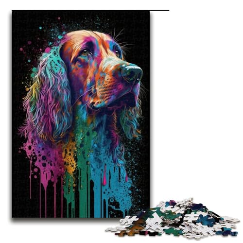 1000 teiliges Puzzle für Erwachsene Art Beagle Puzzles für Erwachsene Holzpuzzle anspruchsvolles Spiel 1000 Teile (75 x 50 cm) von linghhiming