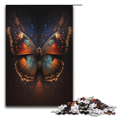 1000-teiliges Puzzle für Erwachsene Art Dream Butterfly Puzzle – anspruchsvolles Spiel EIN Kunstwerk geeignet für Jugendliche ab 14 Jahren 1000 Teile (38 x 26 cm) von linghhiming