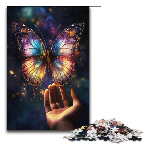 1000-teiliges Puzzle für Erwachsene Art Dream Butterfly Puzzle für Lernspiele Herausforderung Spielzeug Kunstwerk Geschenk 1000 PCS (38 x 26 cm) von linghhiming