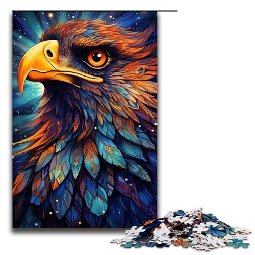 1000-teiliges Puzzle für Erwachsene Art Eagle Puzzles für Erwachsene Holzpuzzle anspruchsvolles Spiel 1000 Teile (75 x 50 cm) von linghhiming