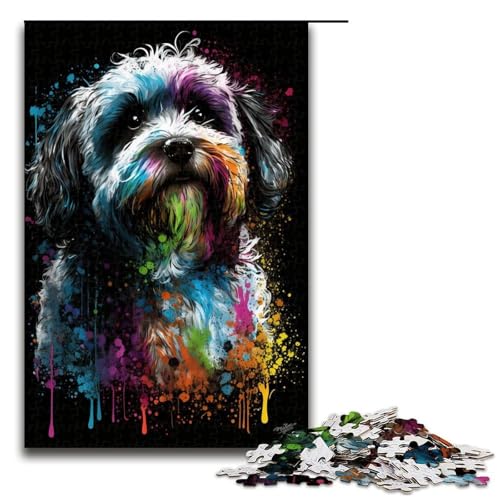 1000-teiliges Puzzle für Erwachsene Art Teddy Puzzle praktisches Spiel 1000 Teile (75 x 50 cm) von linghhiming