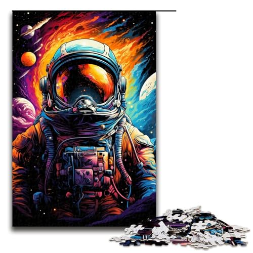 1000 teiliges Puzzle für Erwachsene Astronaut auf dem Planeten Puzzle für Lernspiele Herausforderung Spielzeug Kunstwerk Geschenk 75 x 50 cm von linghhiming
