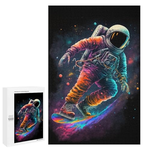 1000 teiliges Puzzle für Erwachsene Astronaut beim Skaten im Weltraum Holzpuzzle für Erwachsene und Kinder Stressabbau Tool 75 x 50 cm 1000 teiliges Puzzle für Erwachsene Astronaut beim Skaten im Weltraum Holzpuzzle für Erwachsene und Kinder Stressabbau Tool 75 x 50 cm von linghhiming