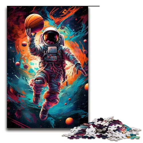 1000 teiliges Puzzle für Erwachsene Astronaut spielt Basketball Puzzle für Lernspiele Herausforderung Spielzeug Kunstwerk Geschenk 75 x 50 cm 1000 teiliges Puzzle für Erwachsene Astronaut spielt Basketball Puzzle für Lernspiele Herausforderung Spielzeug Kunstwerk Geschenk 75 x 50 cm von linghhiming