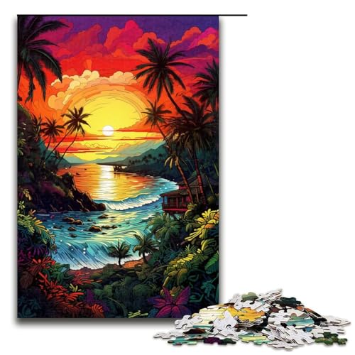 1000 teiliges Puzzle für Erwachsene Bali_Strände_buntes Puzzle praktisches Spiel 75 x 50 cm von linghhiming