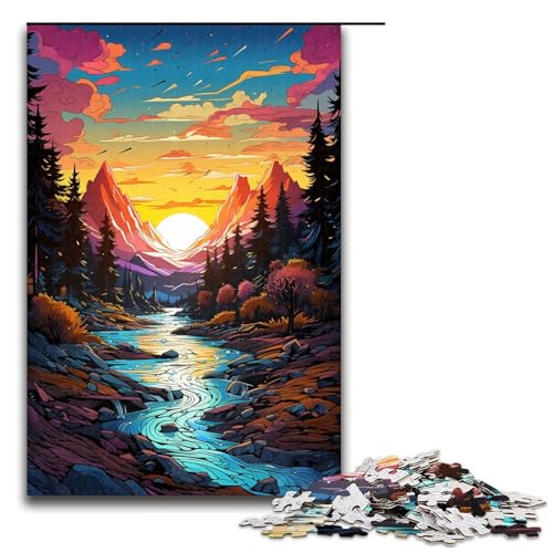 1000 teiliges Puzzle für Erwachsene Bezaubernde farbenfrohe Landschaft Puzzle für Lernspiele Herausforderung Spielzeug Kunstwerk Geschenk 75 x 50 cm 1000 teiliges Puzzle für Erwachsene Bezaubernde farbenfrohe Landschaft Puzzle für Lernspiele Herausforderung Spielzeug Kunstwerk Geschenk 75 x 50 cm von linghhiming