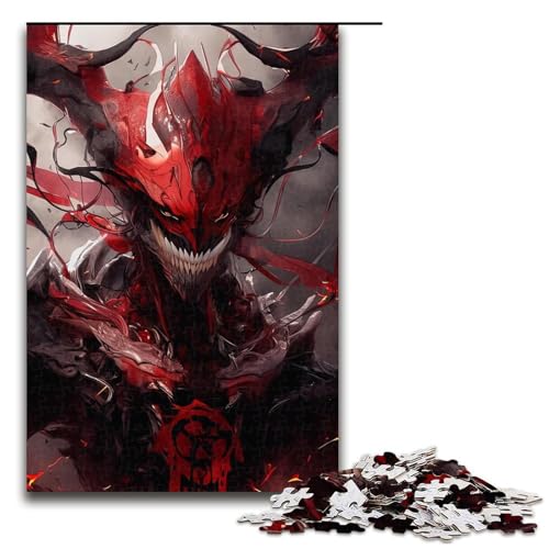1000 teiliges Puzzle für Erwachsene Blutroter Schatten Puzzle für Lernspiele Herausforderung Spielzeug Kunstwerk Geschenk (75 x 50 cm) von linghhiming