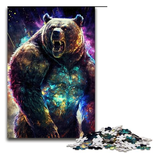 1000 teiliges Puzzle für Erwachsene Cosmic Bear Puzzle Hands on Spiel (75 x 50 cm) von linghhiming