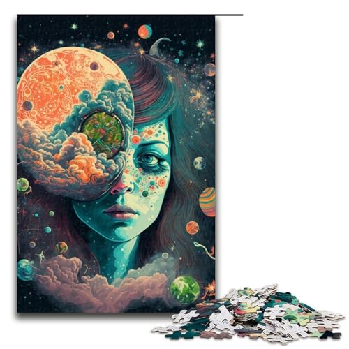 1000 teiliges Puzzle für Erwachsene Cosmic High Puzzles Geschenke zum Geburtstag Geschenke für Teenager ab 14 Jahren 75 x 50 cm von linghhiming
