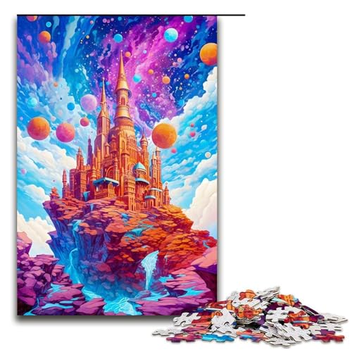 1000 teiliges Puzzle für Erwachsene Der Gold Palace Space Puzzles für Erwachsene Holzpuzzle Anspruchsvolles Spiel (75 x 50 cm) von linghhiming