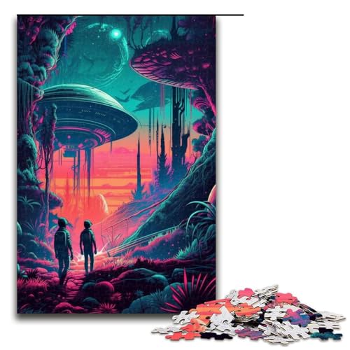 1000 teiliges Puzzle für Erwachsene Entdecken Sie UFOs Puzzle für Lernspiele Herausforderung Spielzeug Kunstwerk Geschenk 75 x 50 cm von linghhiming