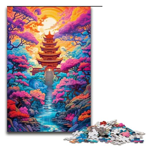 1000 teiliges Puzzle für Erwachsene Fantasy Japan Puzzle für Lernspiele Herausforderung Spielzeug Kunstwerk Geschenk 75 x 50 cm von linghhiming