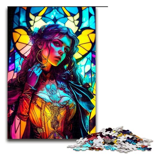1000 teiliges Puzzle für Erwachsene Fantasy Mädchen Puzzle für Lernspiele Herausforderung Spielzeug Kunstwerk Geschenk (75 x 50 cm) von linghhiming
