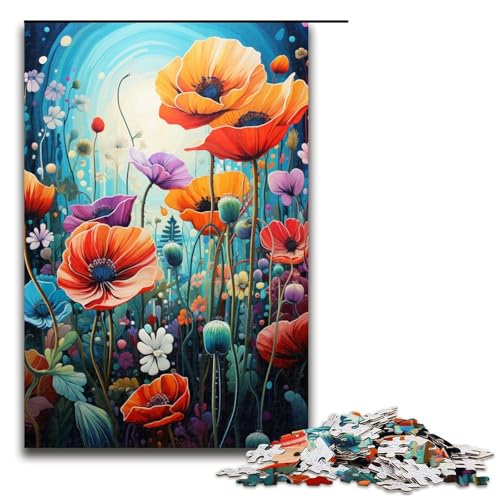 1000 teiliges Puzzle für Erwachsene Frühlingsblumen blühendes Spiel Puzzles ganze Familie 75 x 50 cm von linghhiming