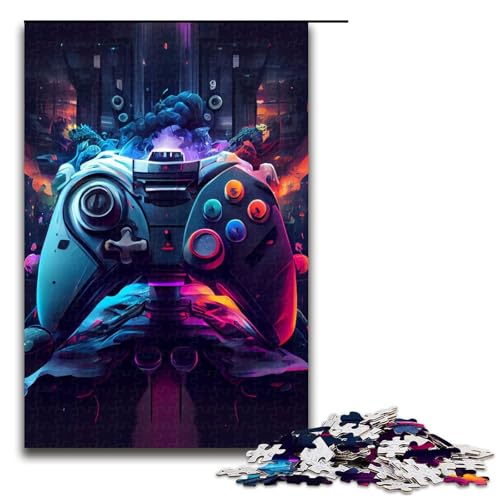 1000 teiliges Puzzle für Erwachsene Gamepad Puzzle für Lernspiele Herausforderung Spielzeug Kunstwerk Geschenk 75 x 50 cm von linghhiming