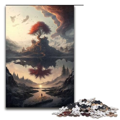 1000 teiliges Puzzle für Erwachsene Himmelsbaum des Lebens Puzzle für Lernspiele Herausforderung Spielzeug Kunstwerk Geschenk 75 x 50 cm von linghhiming