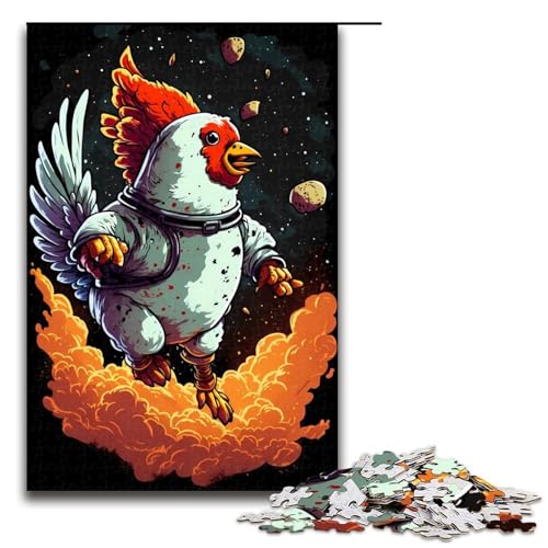 1000 teiliges Puzzle für Erwachsene Hühnerpuzzle Hands on Spiel 75 x 50 cm von linghhiming