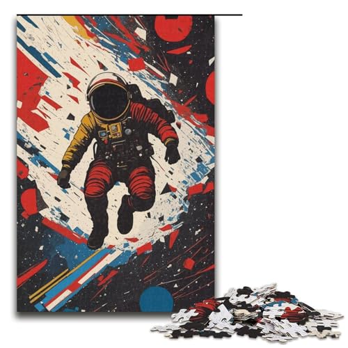 1000 teiliges Puzzle für Erwachsene Lost Astronaut Puzzle für Lernspiele Herausforderung Spielzeug Kunstwerk Geschenk 75 x 50 cm von linghhiming